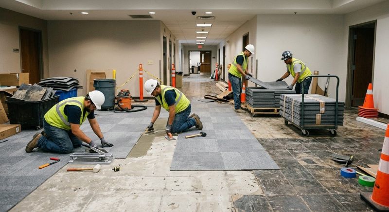 Our team working on Flooring Service projects in Sunnyvale, CA