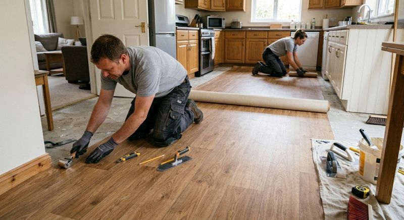 Linoleum Flooring Replacement in Sunnyvale, CA