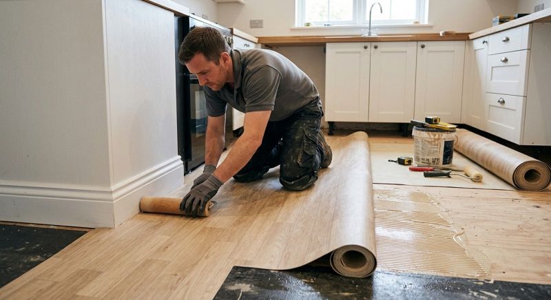 Sheet Linoleum Installation in Castro Valley, CA