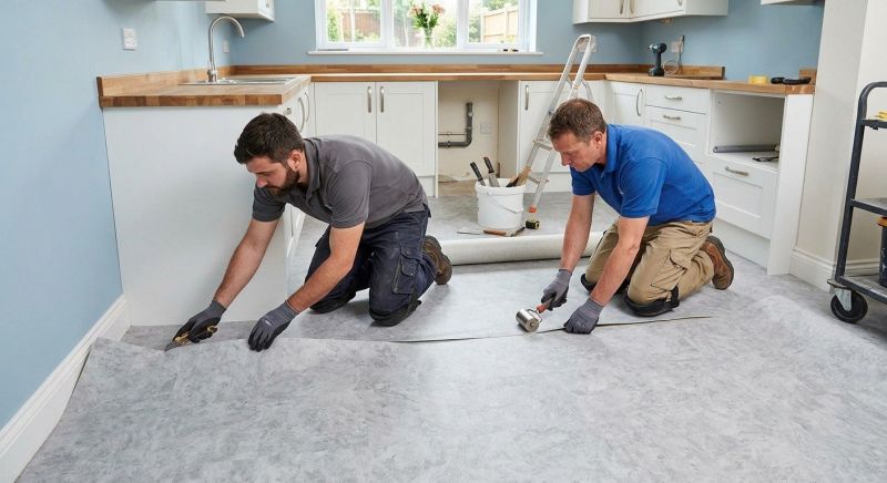 Sheet Linoleum Installation in Sunnyvale, CA