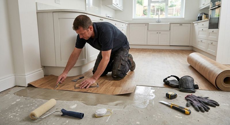 Sheet Linoleum Installation in Sunnyvale, CA