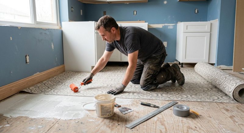 Sheet Linoleum Installation in San Mateo, CA
