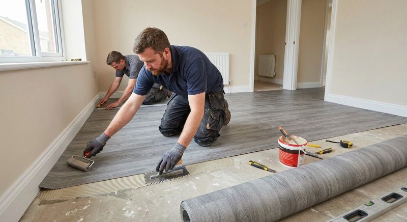 Sheet Linoleum Installation in Santa Clara County, CA